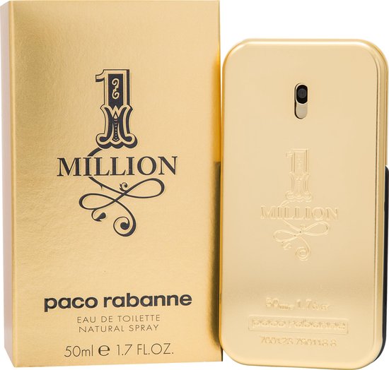 Paco Rabanne 1 Million Eau De Toilette Vaporisateur 50 Ml Pour Homme | bol