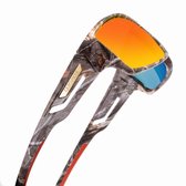 Luxe Polariserende Zonnebril Mannen - Vissen - Sportbril Heren - Camping - Sport - Gepolariseerde Oranje Glazen