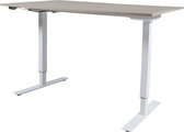 Zit Sta Bureau - Lectro Elek 140x80 Havana Kersen -wit frame