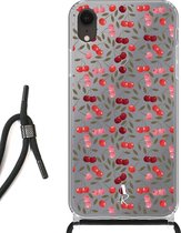 iPhone Xr hoesje met koord - Cherry's