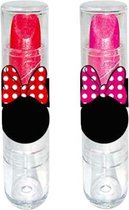 Disney Lipstick Minnie Mouse Meisjes Roze/rood 2 Stuks