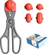 Croquete Pack - 4 verwisselbare mallen voor massa's + 20 trays - rood