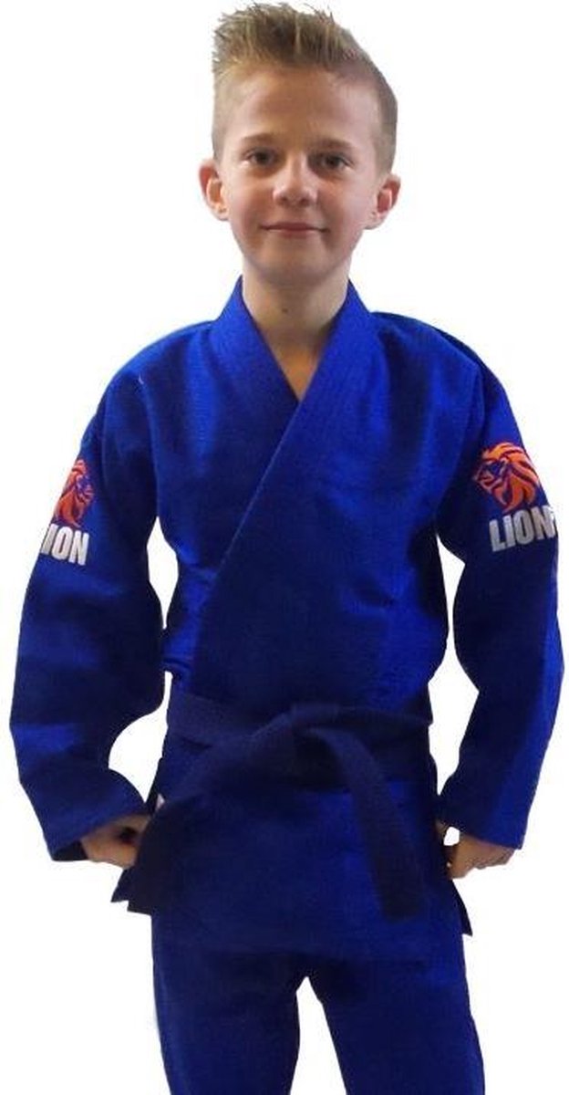 Judopak - nieuw - blauw - Lion 550 Talent Gi - maat 130 - Lion judogi
