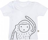 Plum Plum - T-shirt korte mouwen - Monkey - Wit