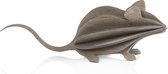 Lovi Muis 15 cm Grijs Berkenhout