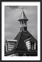 Poster Het Loo Apeldoorn - A2 - 42 x 59,4 cm - Inclusief lijst (Zwart Aluminium)