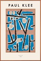 JUNIQE - Poster met kunststof lijst Klee - Untitled -40x60 /Blauw &