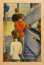 JUNIQE - Poster in houten lijst Schlemmer - Bauhaus Stairway -20x30