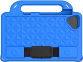 Voor Lenovo Tab M8 8.0 TB-8505F Diamond Series EVA Anti-Fall Shockproof Sleeve Beschermhoes met houder en riem (blauw)