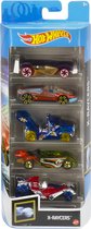 Hot Wheels Autoset X-raycerss 7,5 X 2,5 Cm Staal 5-delig