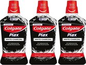 Colgate Plax White + Charcoal Whitening Mondwater Multi Pack - 3 x 500 ml