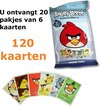 Afbeelding van het spelletje Angry Birds trading cards / ruilkaarten 120 stuks (20 pakjes van 6 stuks)