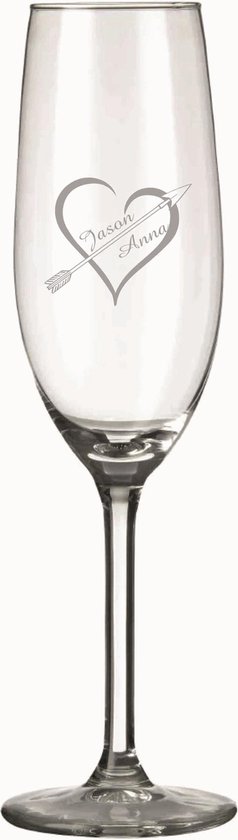 champagne glas met naam gegraveerd-uniek en persoonlijk... | bol.com