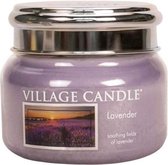 Village Candle Geurkaars Lavender 8 X 9,5 Cm Wax/glas Lila