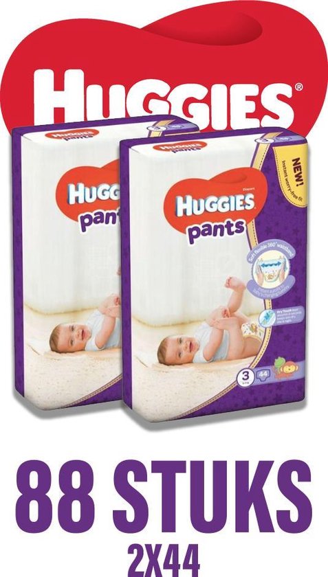 Huggies Pants Jumbo 3 (6-11 kg) 88 pièces - couches pull up - couches -  pampers -... | bol.com