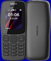 Nokia 106 Dual Sim TA-1114 DS - ZWART met GRATIS PREPAID SIMKAART