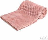Soft Touch ~ Baby Winter Waffle Deken ~ 75 x 100 cm ~ DUSTY PINK