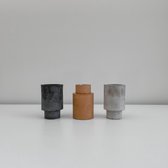 Studio POP+ART kaarshouder, theelichthouder CONCRETE BLACK
