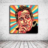 Pop Art Paul Newman Poster - 90 x 90 cm Fotopapier Mat 180 gr - Popart Wanddecoratie