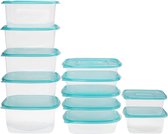 Helder Herbruikbare Plastic Voedsel Containers met Deksels (12pak in 3 Maten) - Lekbestendig, BPA Vrije Voedsel Opslag Containers - Magnetron, Diepvries & Vaatwasser Veilig – Mealp