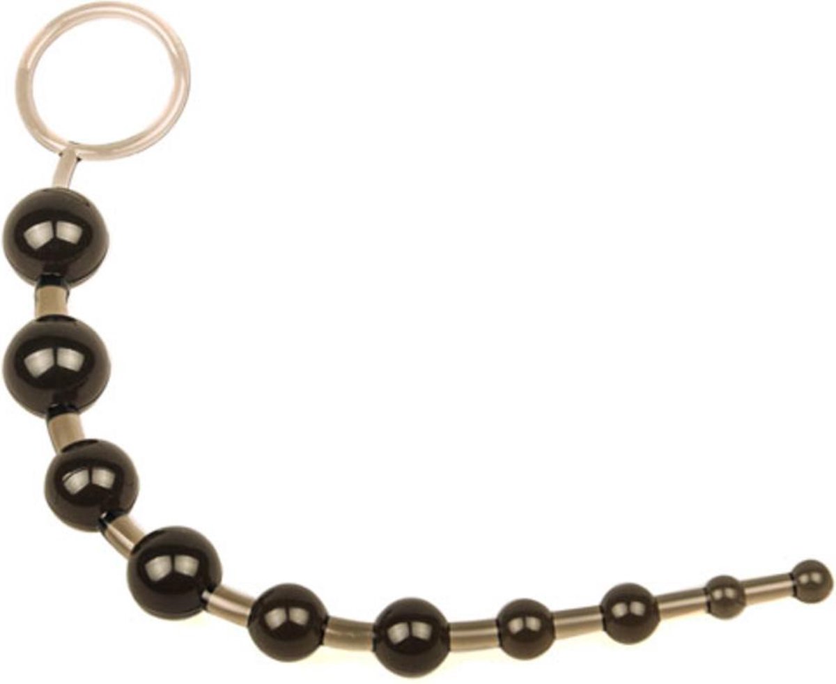 Goedkoopste Anale Toy 10 Kralen Zwart - Anale stimulator - Stimulerend voor vrouwen - Stimulerend voor mannen - Spannend voor koppels - Sex speeltjes - Sex toys - Erotiek - Sexspelletjes voor mannen en vrouwen – Seksspeeltjes - Stimulator