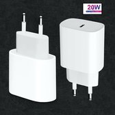iPhone 12 oplaadstekker 20W USB-C Power oplader   Apple iPhone 12 - Apple iPad - USB-C Apple Lightning |Snellader iPhone 12 / 11 / X / iPad / 12 Pro Max / iPhone 12 Pro | iPhone 12 Lader | US