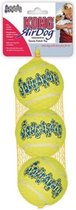 KONG - Squeakair Tennisbal - 3 ST - Met piep - 6,5 CM - Medium - Geel