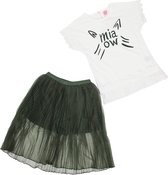 Babes & Binkies Setje Kitty wit Meisjes Wit - Maat 158/164
