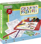 Grafix |Tekenset & schilderset -|2-in-1 | 39-delig | kleuren en schilderen voor kinderen