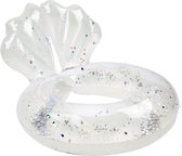 Sunnylife - Mini Zwemring Schelp - opblaasbaar - 60 x 50 x 35cm - max 30kg. - Transparant - 3/6jr.