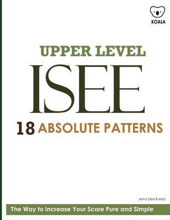 Absolute Patterns- ISEE upper level | 9781092173711 | San Soo You ...