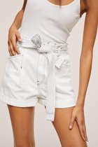 Mango Broek Paperbag Denim Shorts 17082018 02 Dames Maat - L