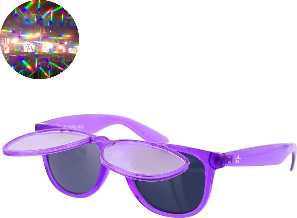 Raumroboter Party Rave Club Kostüm Zyklop Futuristische Schild Sonnenbrille Blau