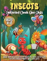 Insects Coloring Book For Kids Ages 4-8