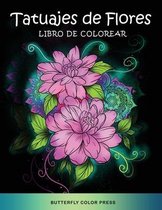 Tatuajes de Flores Libro de Colorear