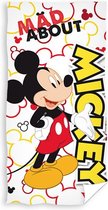 Mickey Mouse Mad About Strandlaken - 70x140 cm - Wit