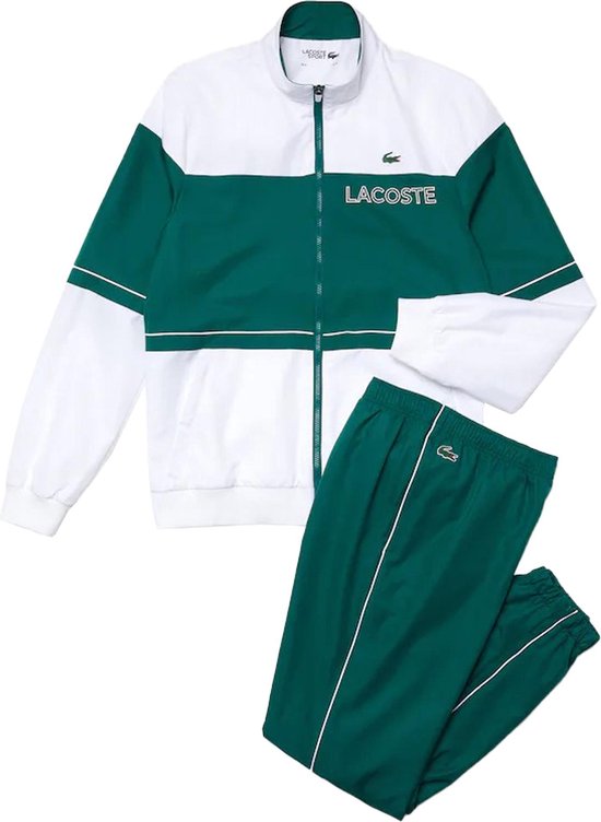 Survêtement Lacoste Sport Lightweight Colorblock - Taille S - Homme - vert/blanc  | bol.com