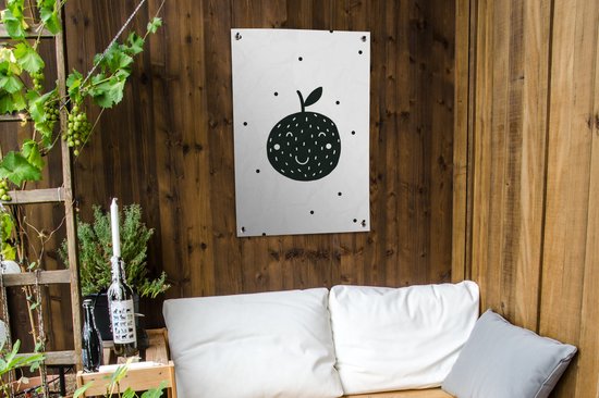 Illustration pour enfants d'une orange à pois 60x90 cm