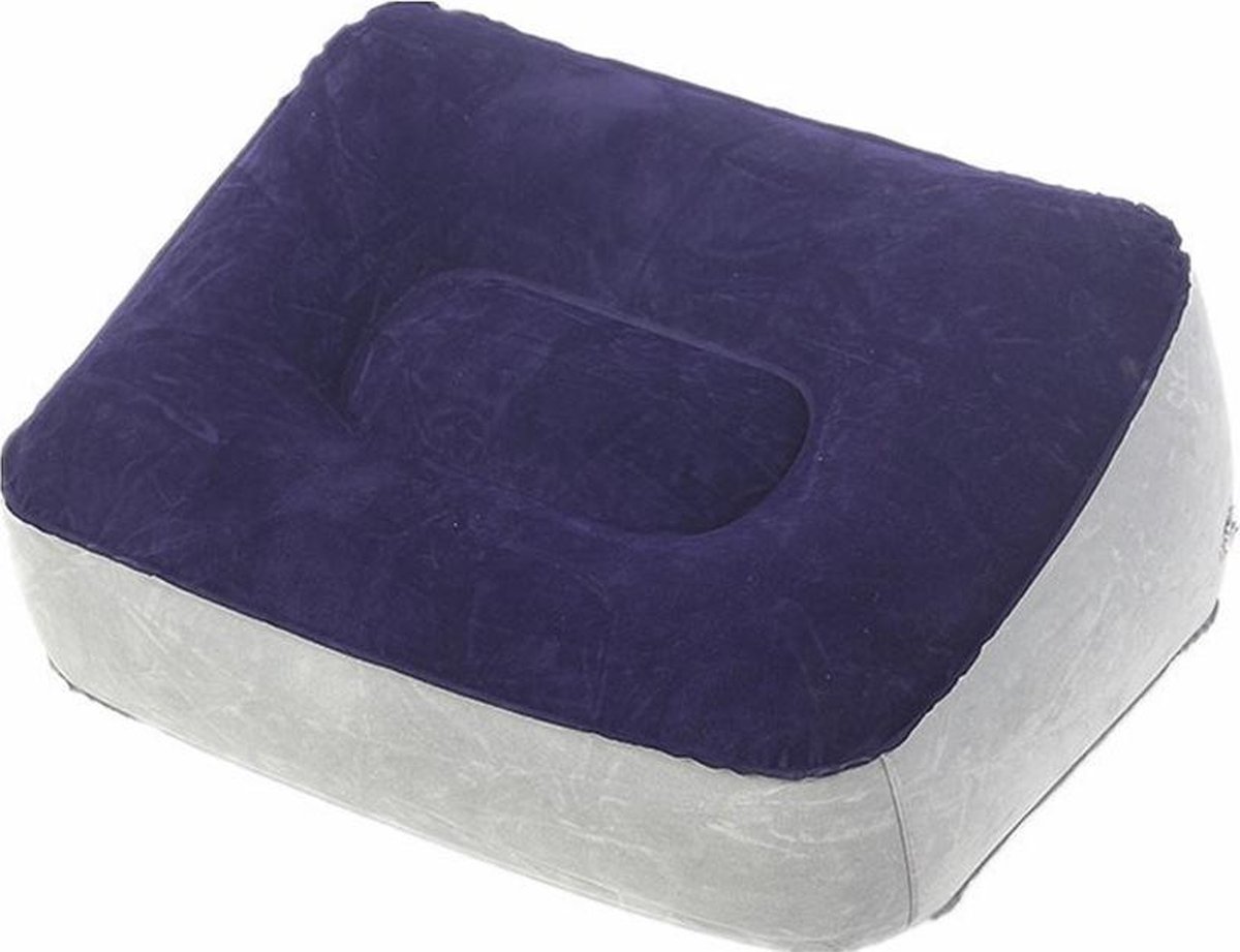 Luxe Voetenkussen - Vliegtuig - Ergonomische Werkhouding - Zithouding Thuis & Kantoor - Comfort - Rugpijn - Opblaasbaar