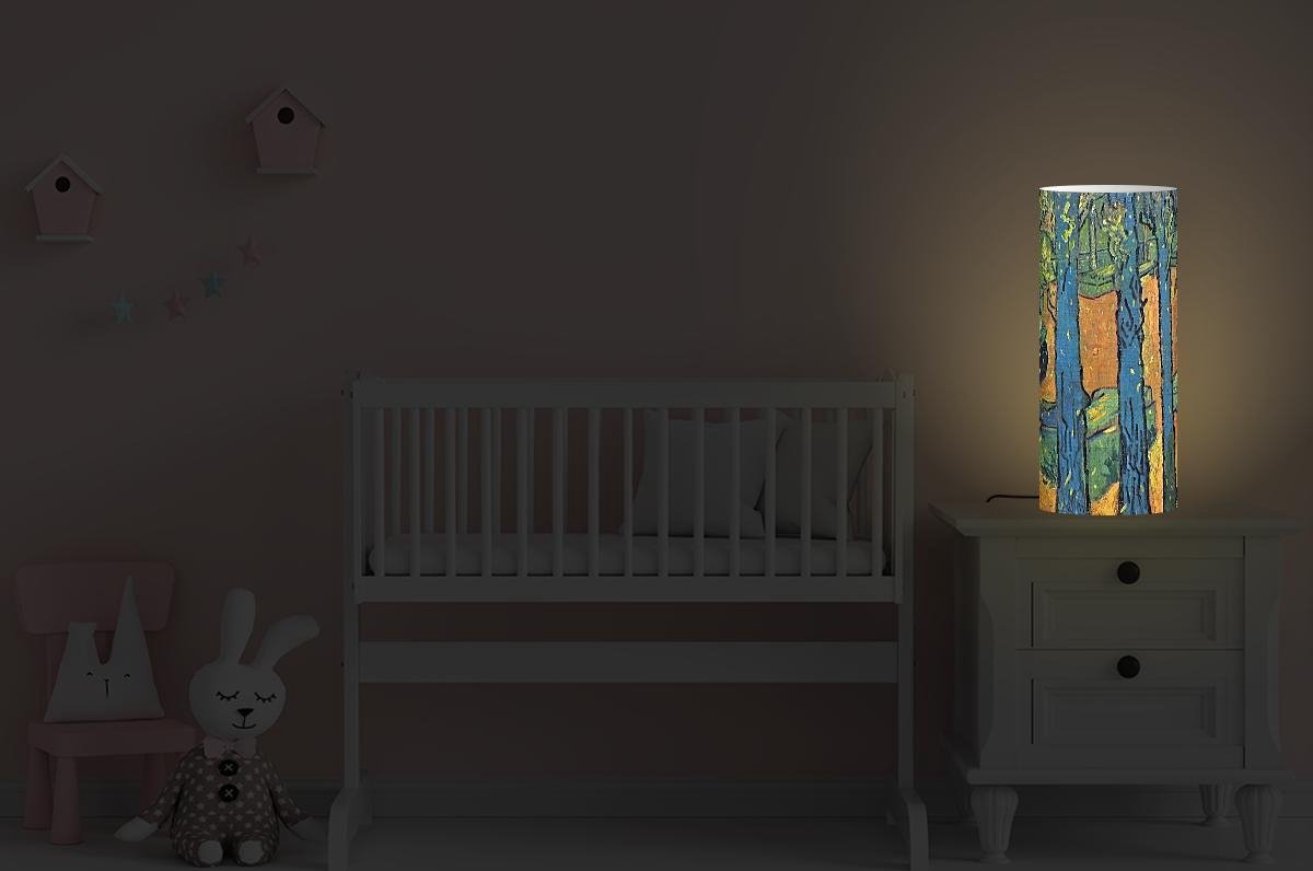 Lamp - Nachtlampje - Tafellamp slaapkamer - Les Alyscamps - Vincent van Gogh - 70 cm hoog - Ø29.6 cm - Inclusief LED lamp