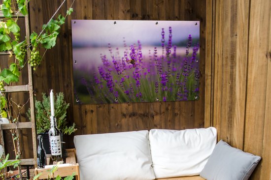 Affiche de jardin Lavande (2) - Lavande avec toile en vrac 120x80 cm avec l'affiche de jardin - Toile de jardin / Toile d'extérieur / Peintures pour l'extérieur (décoration de jardin)