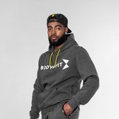 Body & Fit Essential Cosy Hoodie - Hoodie Heren - Trui met Capuchon - Sporttrui Mannen - Maat: L - Grijs