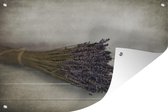 Muurdecoratie Boeket gedroogde lavendel - 180x120 cm - Tuinposter - Tuindoek - Buitenposter