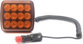 Oranje flitser- 12 LED - 5W - R65 R10 E-keurmerk - Magnetisch