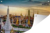 Tuindecoratie Bangkok - Zon - Paleis - 60x40 cm - Tuinposter - Tuindoek - Buitenposter