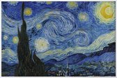 JUNIQE - Poster in kunststof lijst Van Gogh - De sterrennacht (1889)