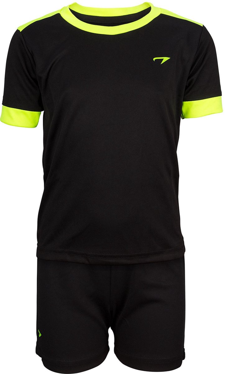 Avento Sportset Madrid - Junior - Zwart/Fluorgeel - 152
