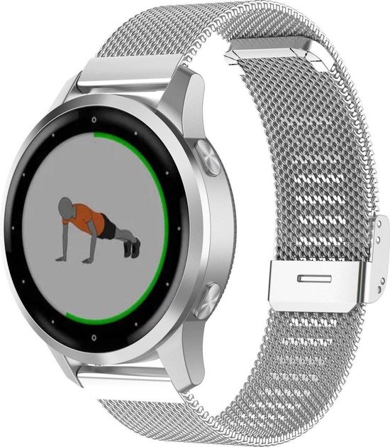 Luxe Milanese Loop Armband Voor Garmin Venu 2S Horloge Bandje Metalen iWatch. bol