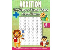 Addition 100 Days of Math Facts Addition Worksheets