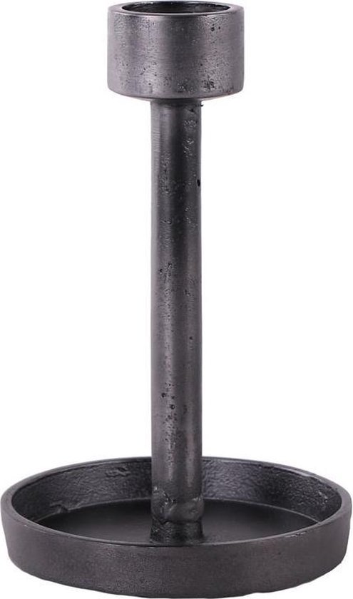 Home Society - Candle holder voor XL Kaarsen - Maat L - Zwart - Staal